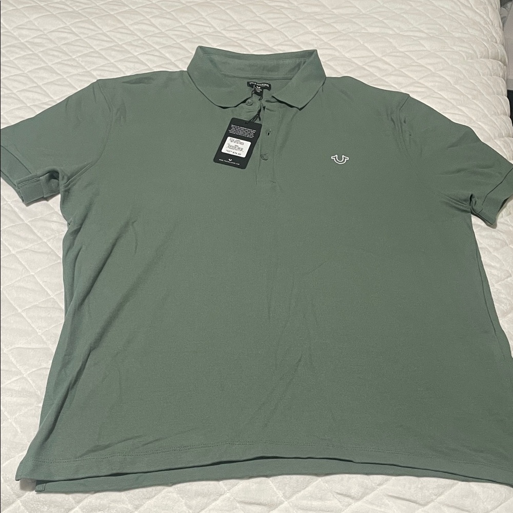 True Religion Olive Polo Shirt